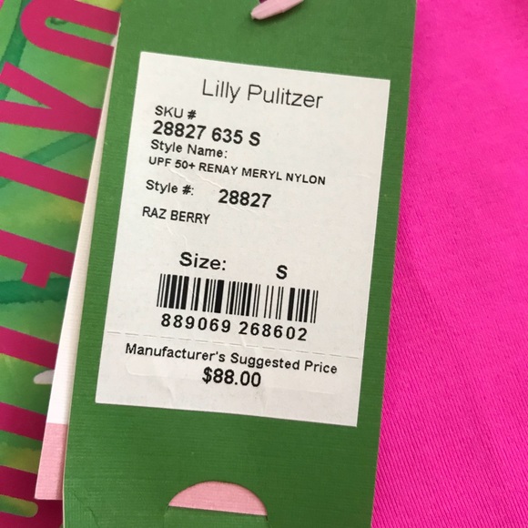 Lilly Pulitzer UPF 50+ Renay Meryl Nylon rashguard - Picture 4 of 4